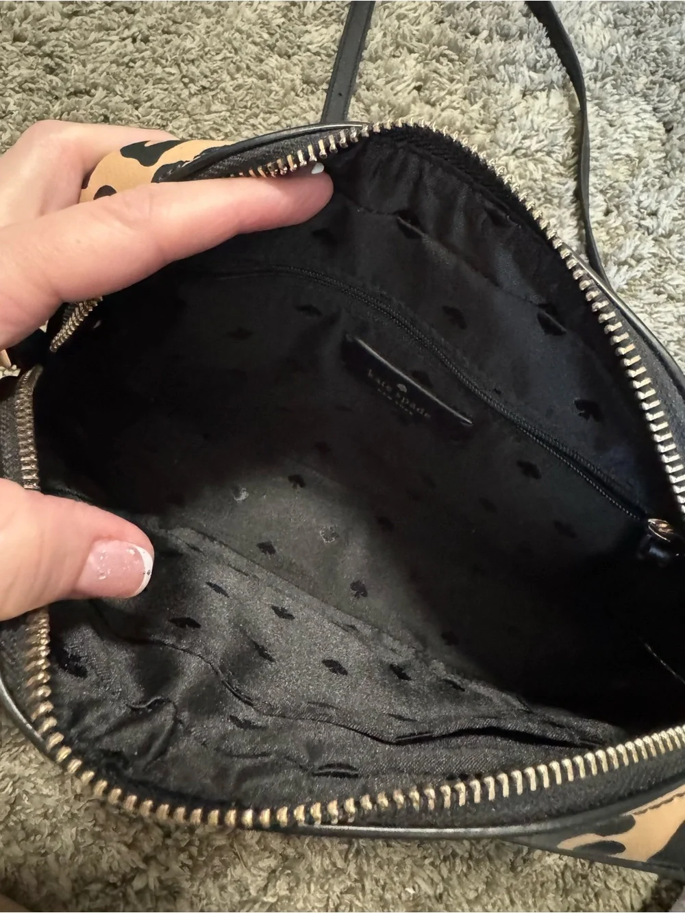 Kate Spade Madison Leopard Print Crossbody Bag